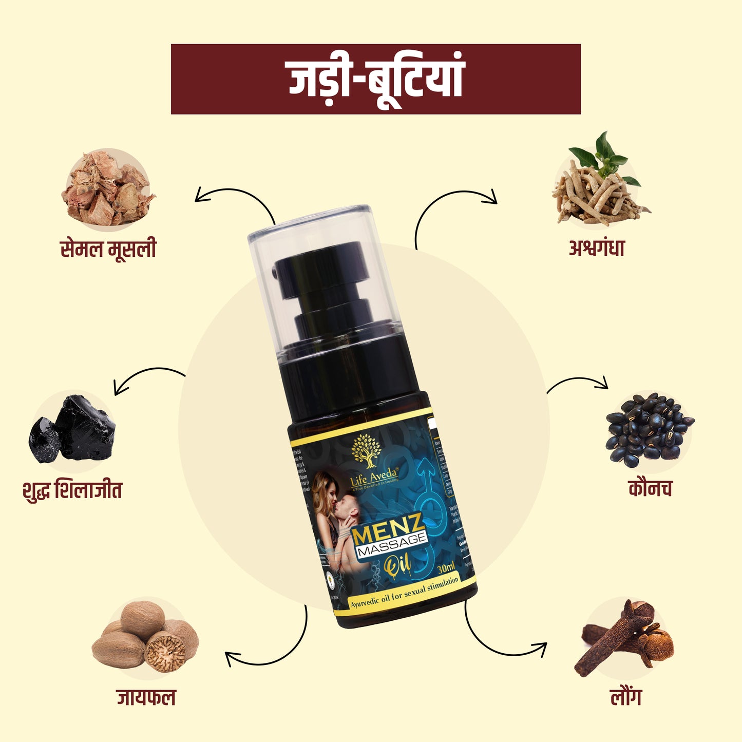 Menz Massage Oil – पुरुषों के लिए आयुर्वेदिक मसाज तेल – ⏰ Timing | 💪 Strength | 🔥 Performance | 🛡️ Confidence