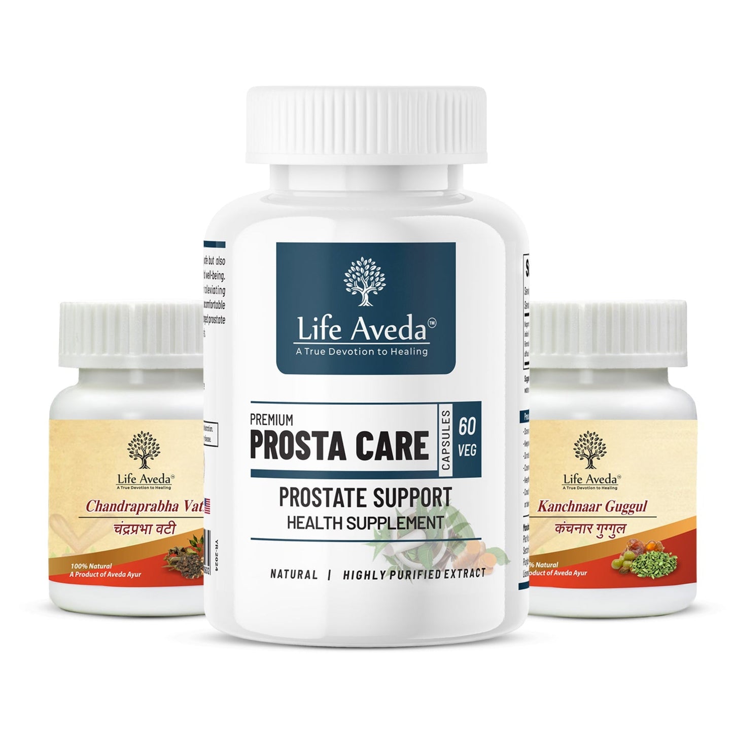 Prosta Care + Chanderprabha Vati + Kanchnaar Guggal (Combo)