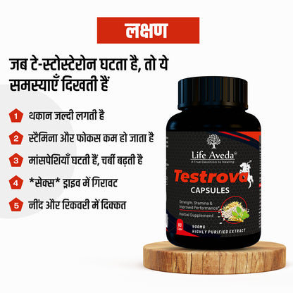 Testrova – पुरुषों के लिए आयुर्वेदिक परफ़ॉर्मेंस सपोर्ट